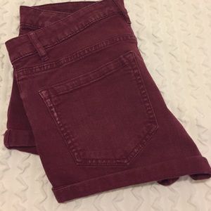 Burgundy Shorts